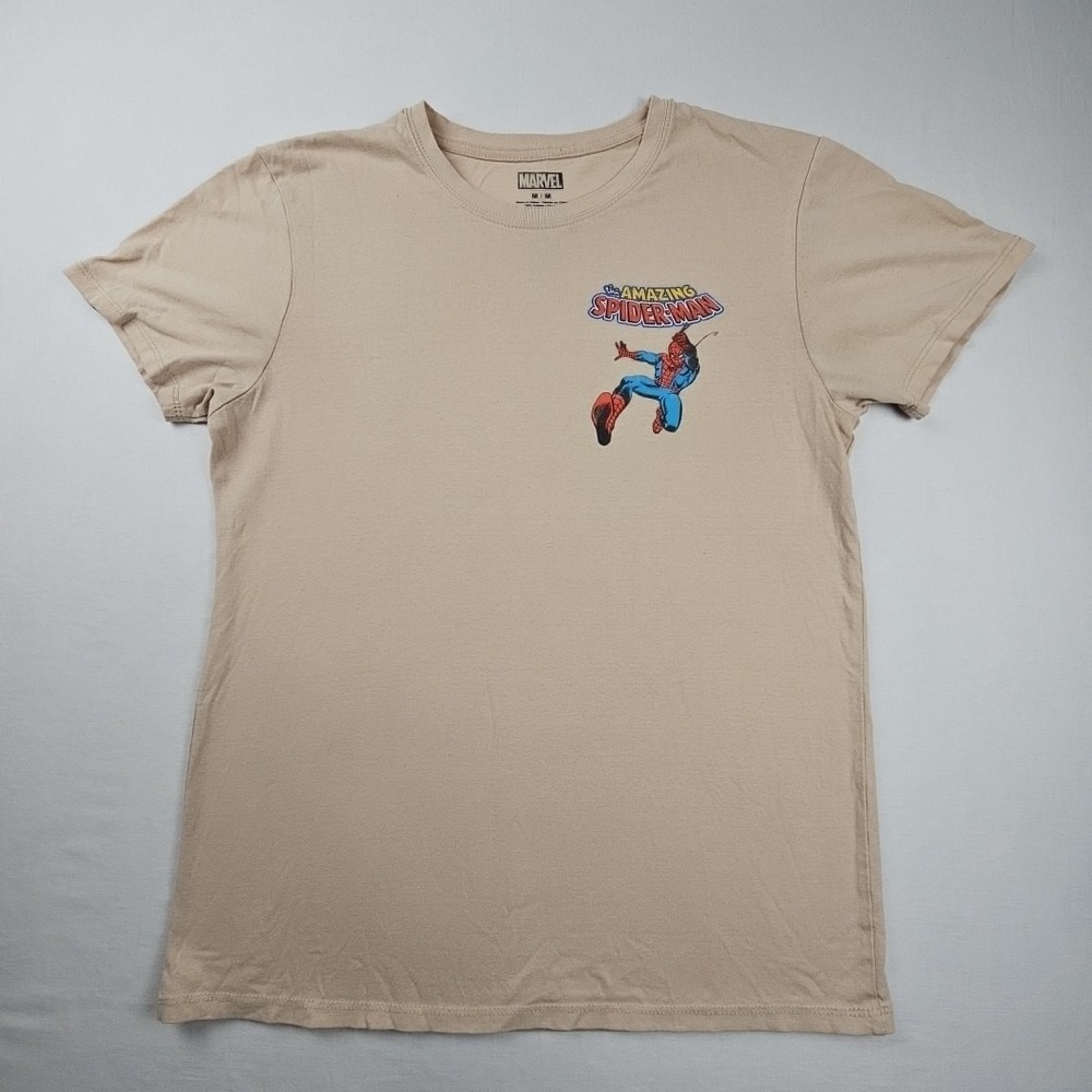 The Amazing Spiderman Men's T-Shirt Short Sleeve, Cotton, Crew Neck, Size M